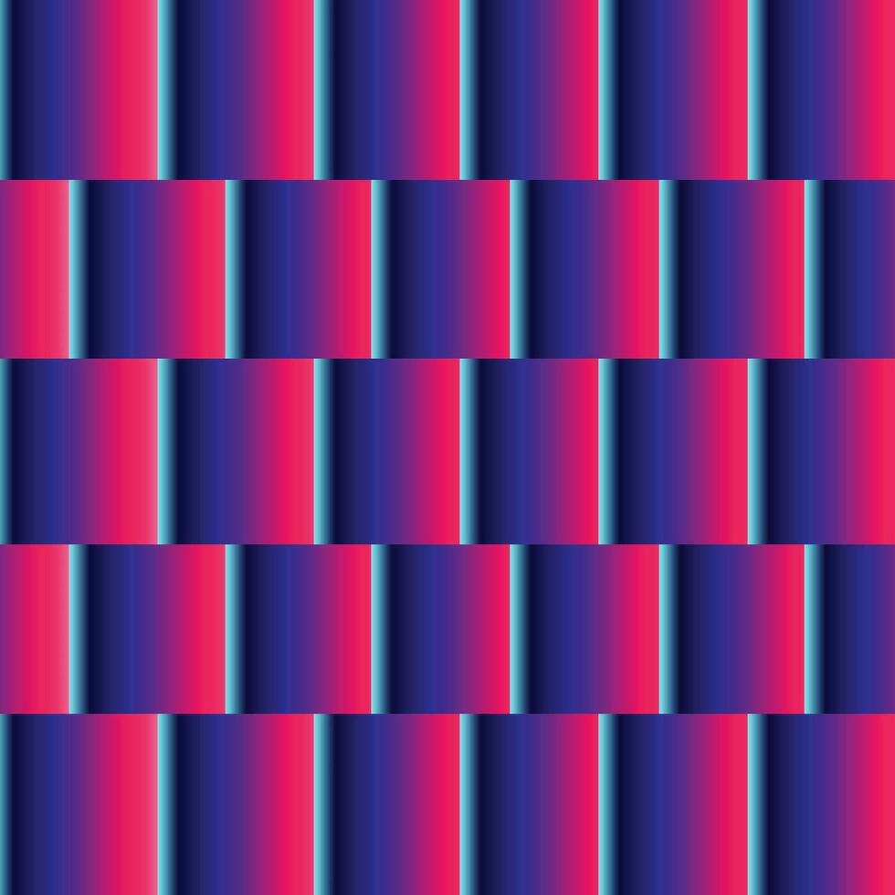 Roof from top view like pattern red and blue gradient illusion vector illustration background isolated on square template.