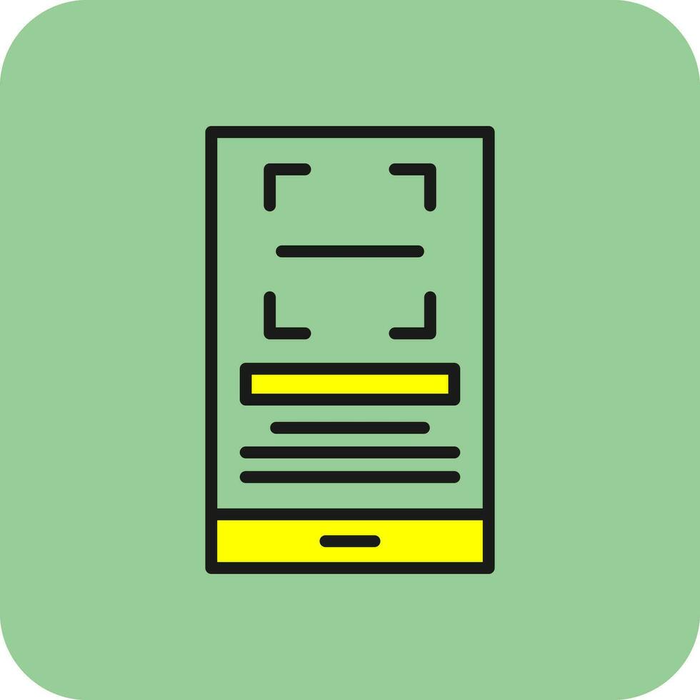 Qr Scan Vector Icon Design