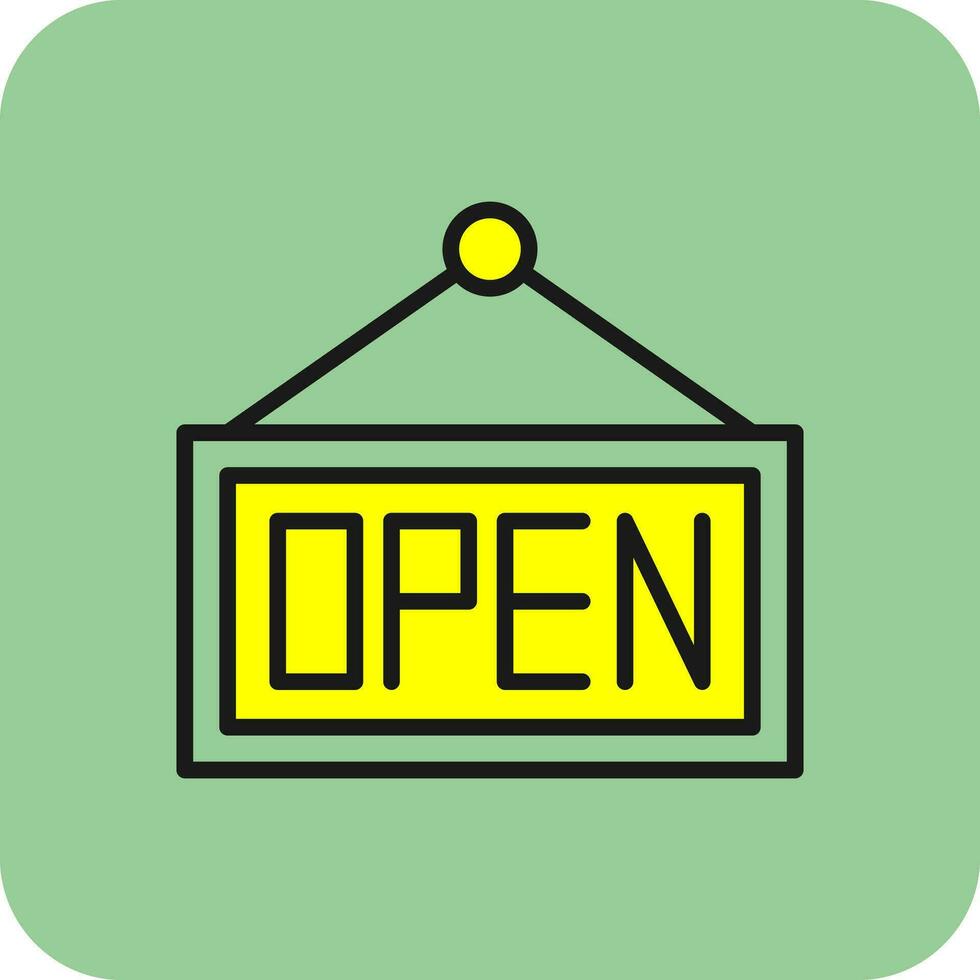 Open Tag Vector Icon Design