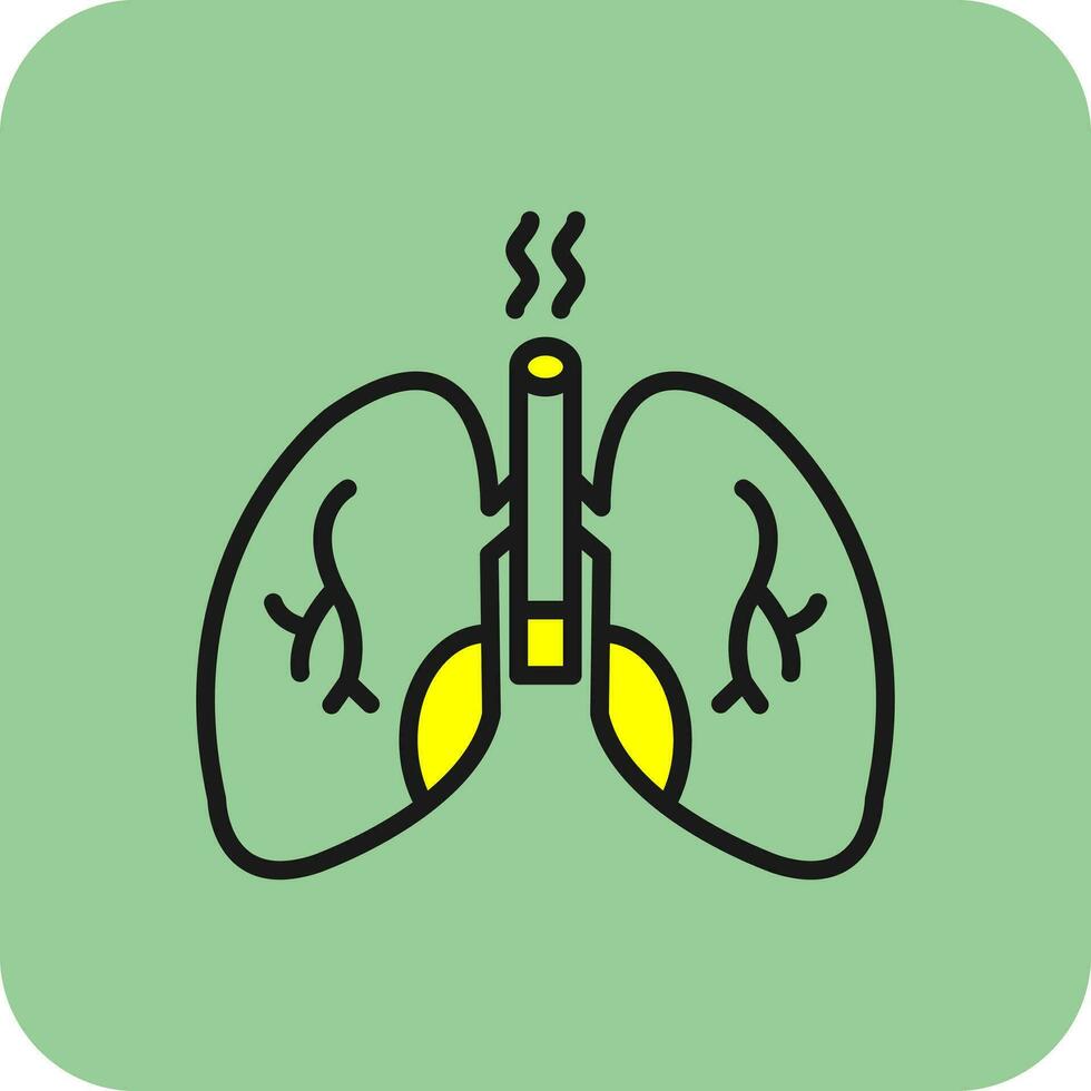 diseño de icono de vector de pulmones