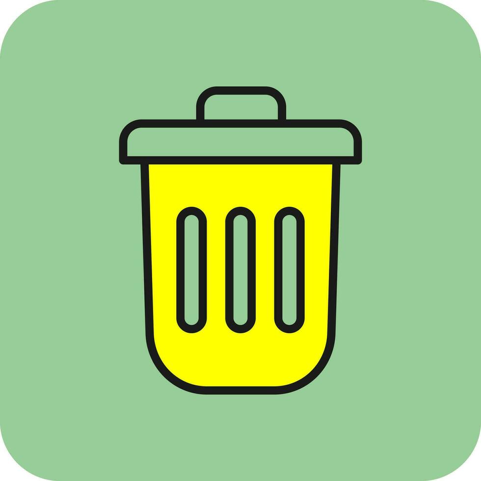 Dustbin Vector Icon Design