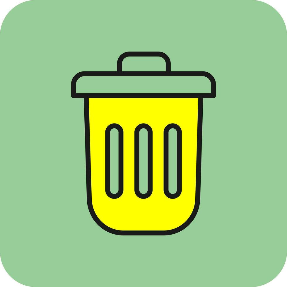 Dustbin Vector Icon Design