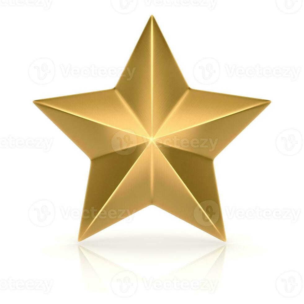 Single Golden Star Symbol photo