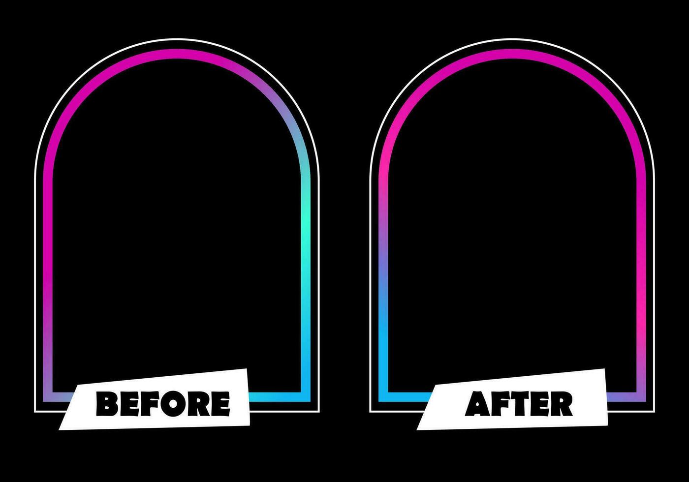 Before and After. Template background. Vector illustration. 27701372