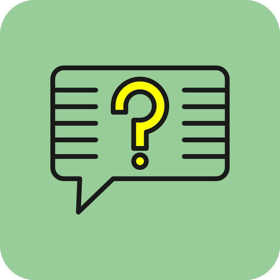 Question Vector Icon Design