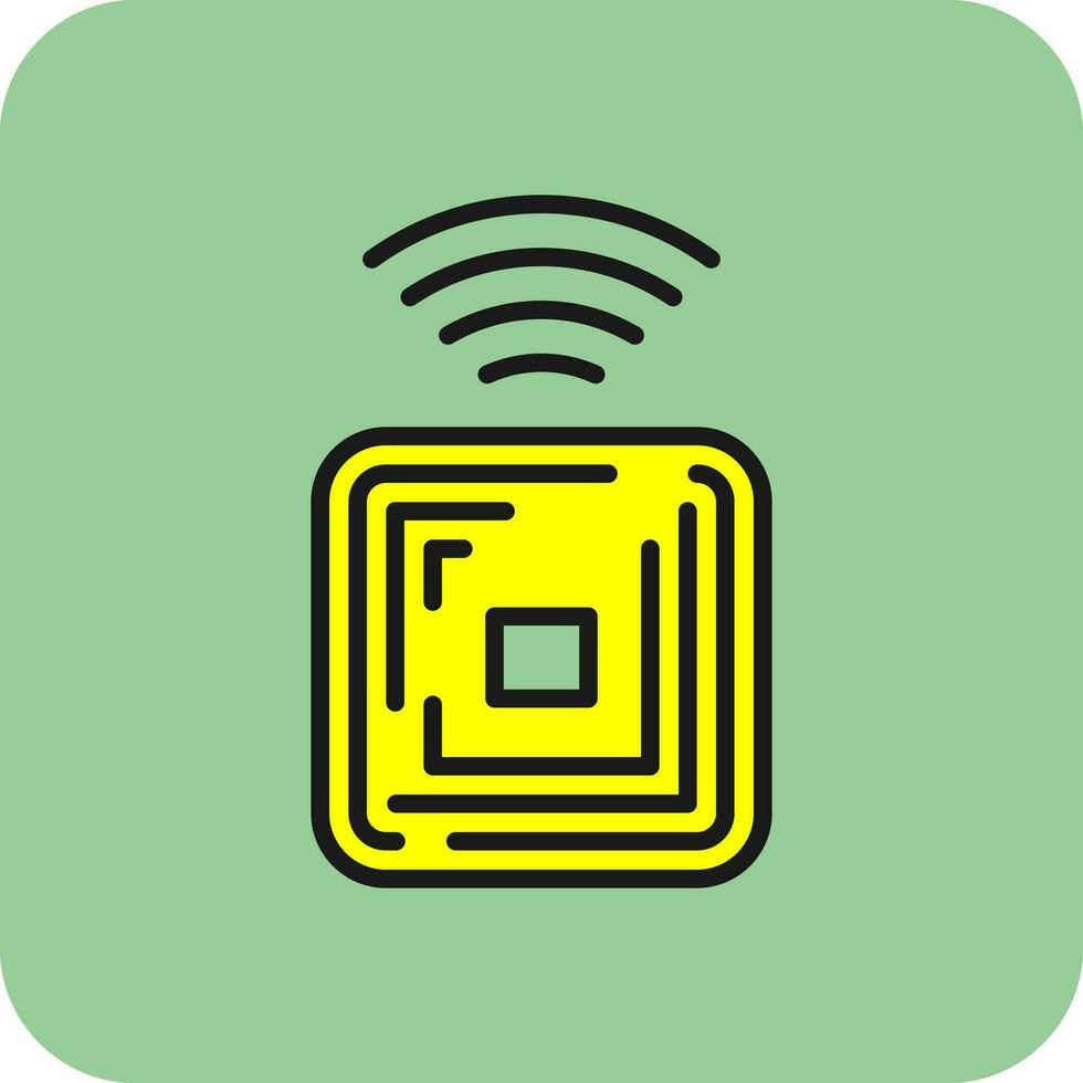 Rfid Chip Vector Icon Design