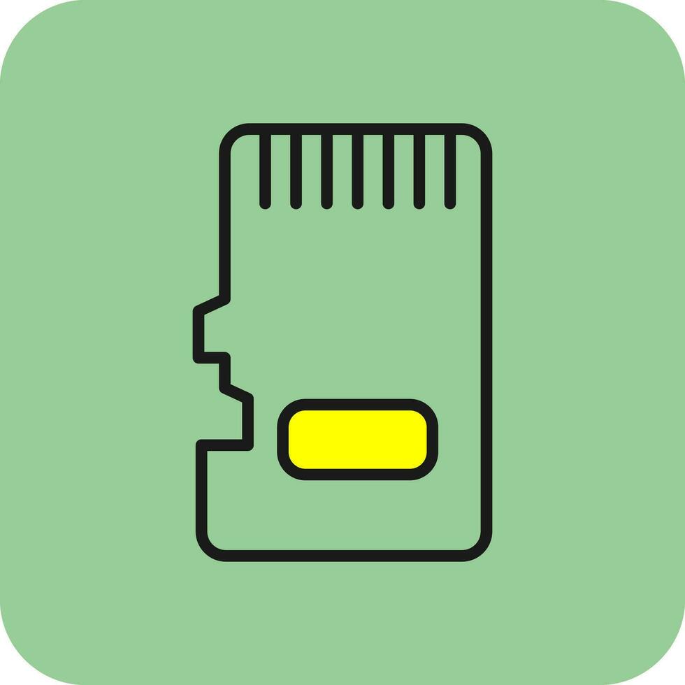 Memory Card Vector Icon Design