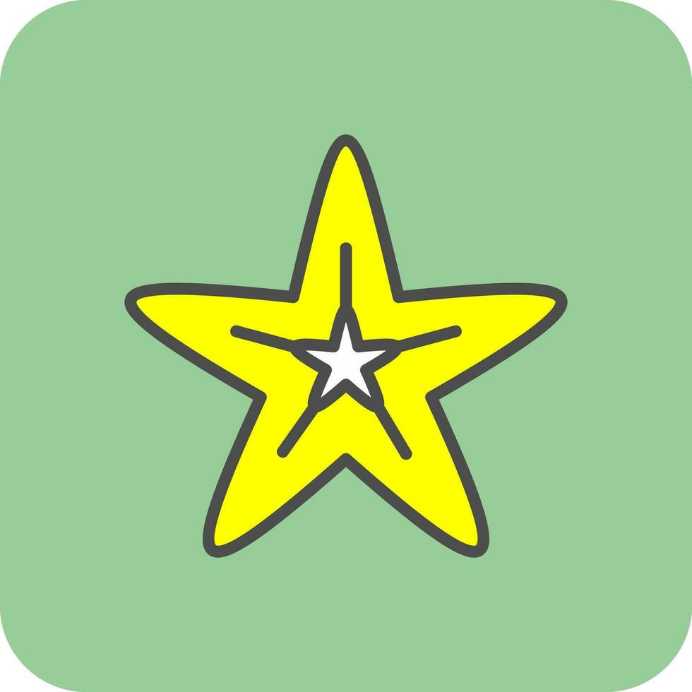 diseño de icono de vector de estrella de mar