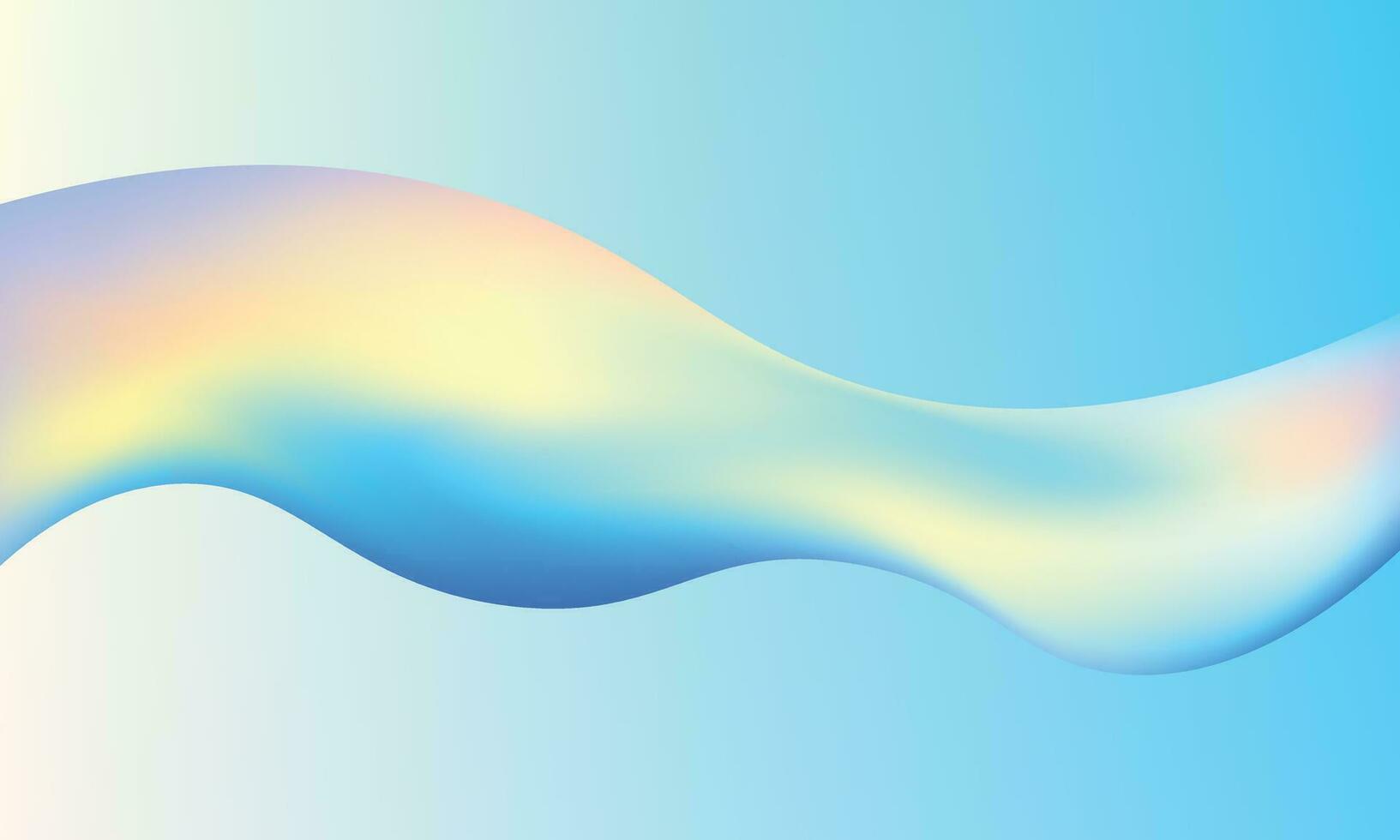 beautiful digital pastel colorful gradient fluid wave background vector