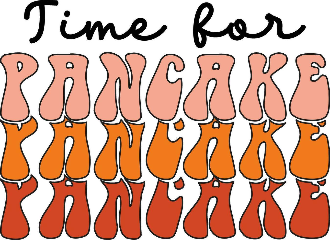 Pancake tshirt design file 27701858 Vector Art at Vecteezy