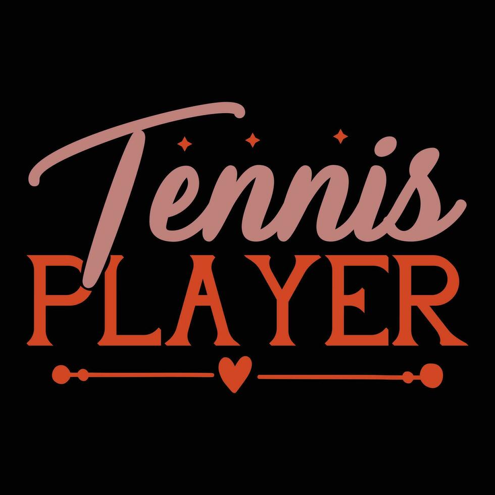 Tennis  t-shirt design file vector