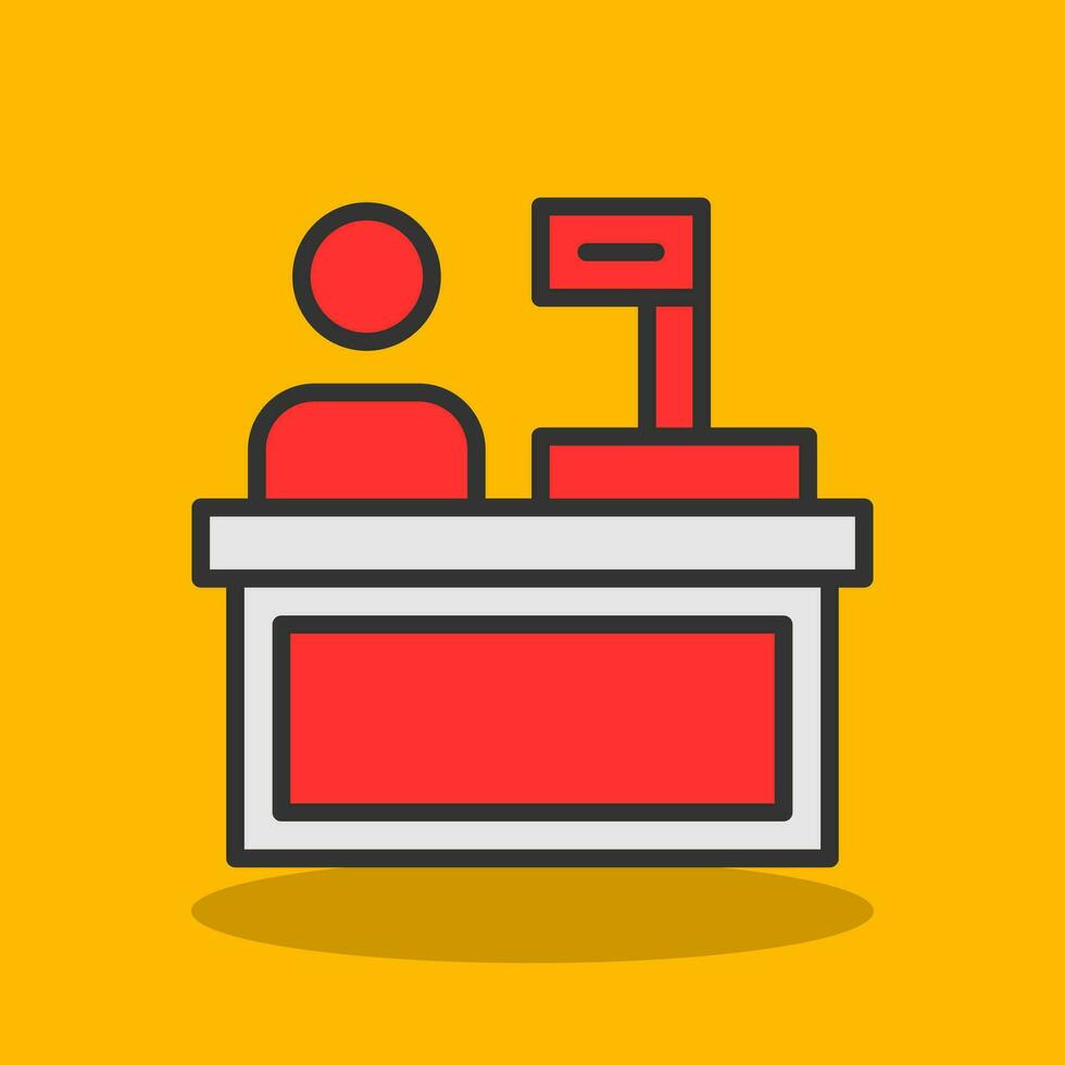 Cashier Vector Icon Design