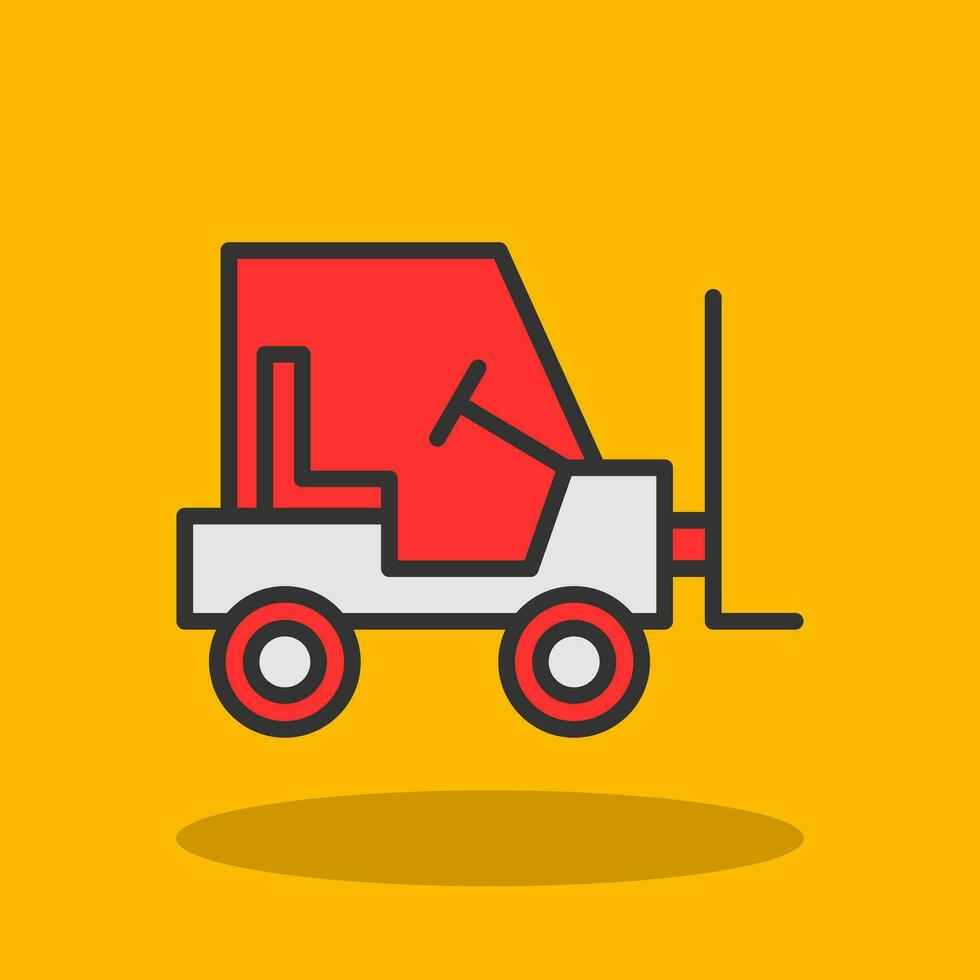 Forklift Vector Icon Design