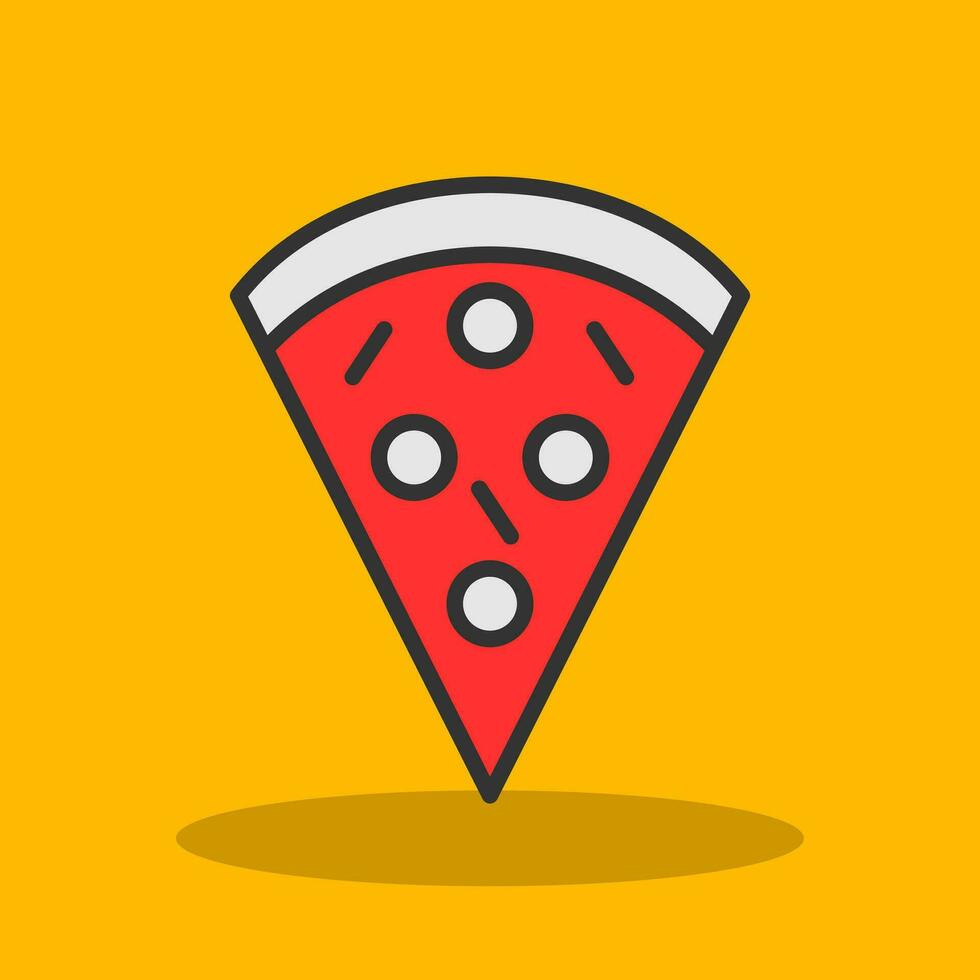 Pizza Slice Vector Icon Design