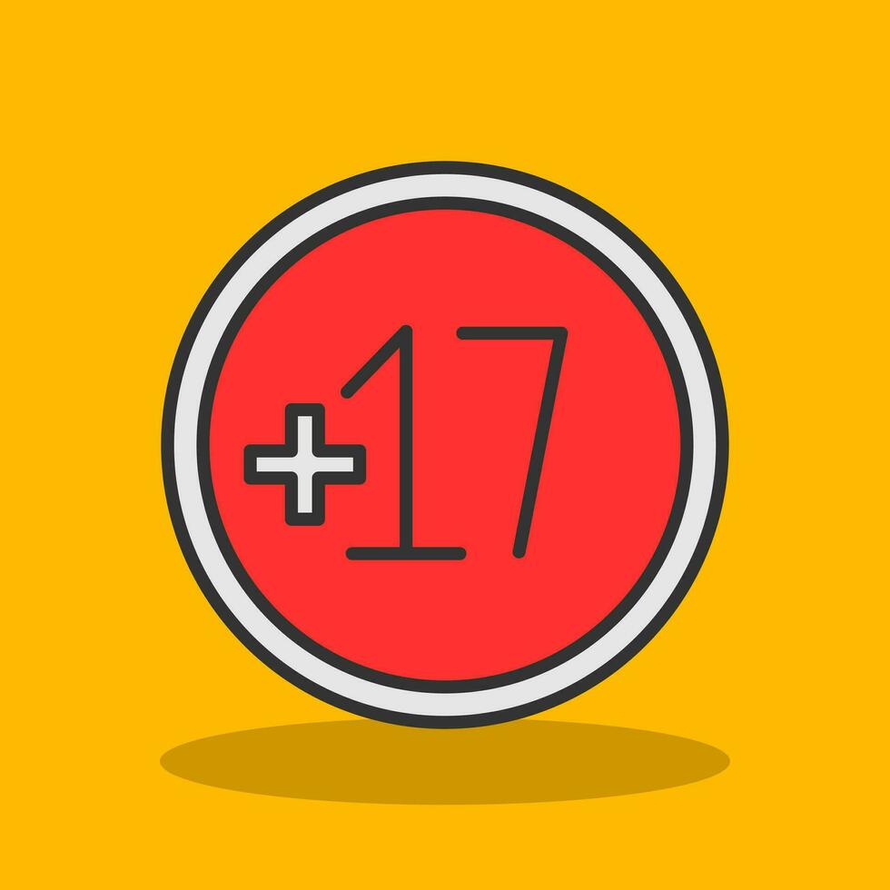 Age Limit Vector Icon Design