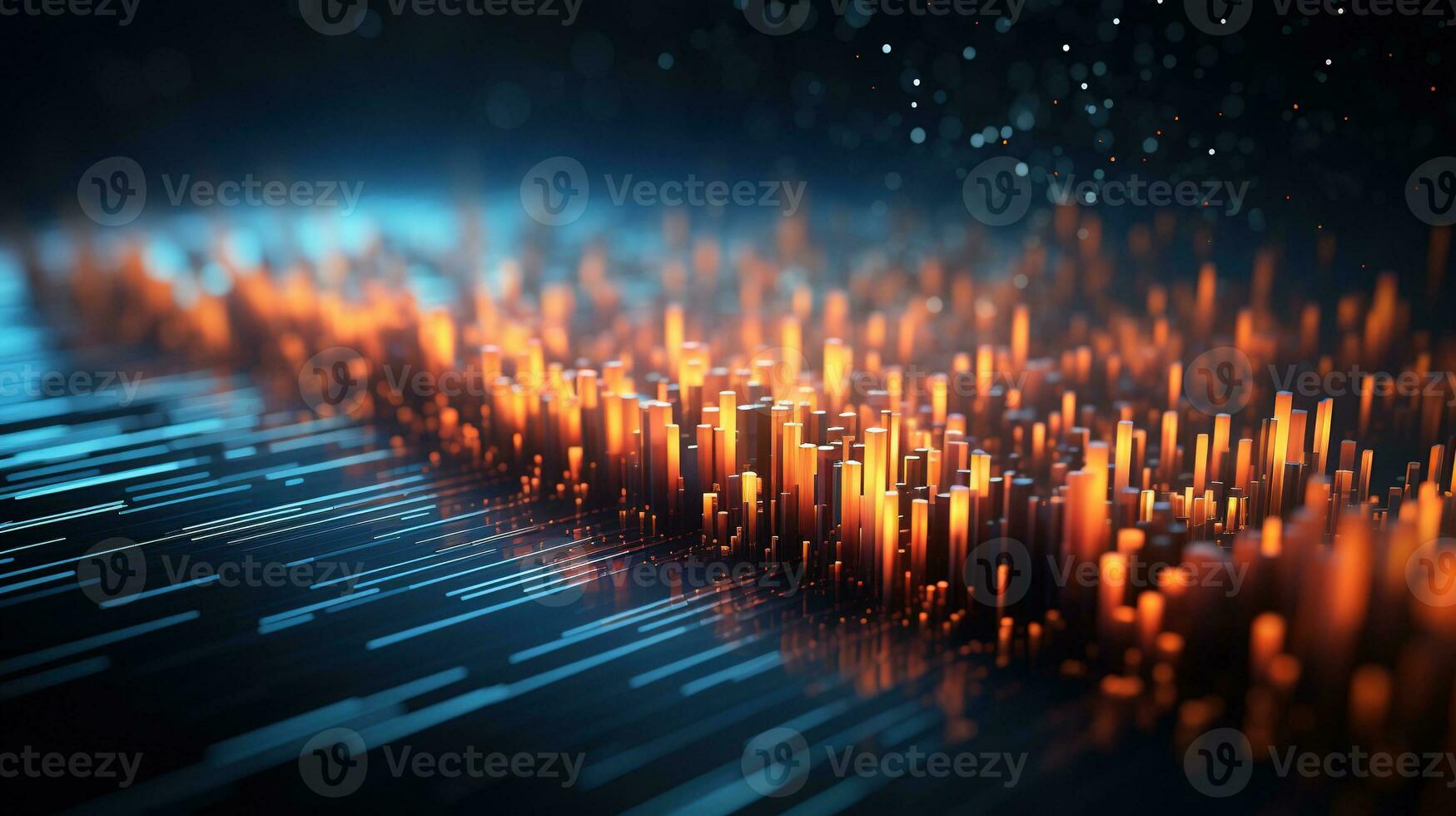 data insights, digital art illustration, Generative AI photo