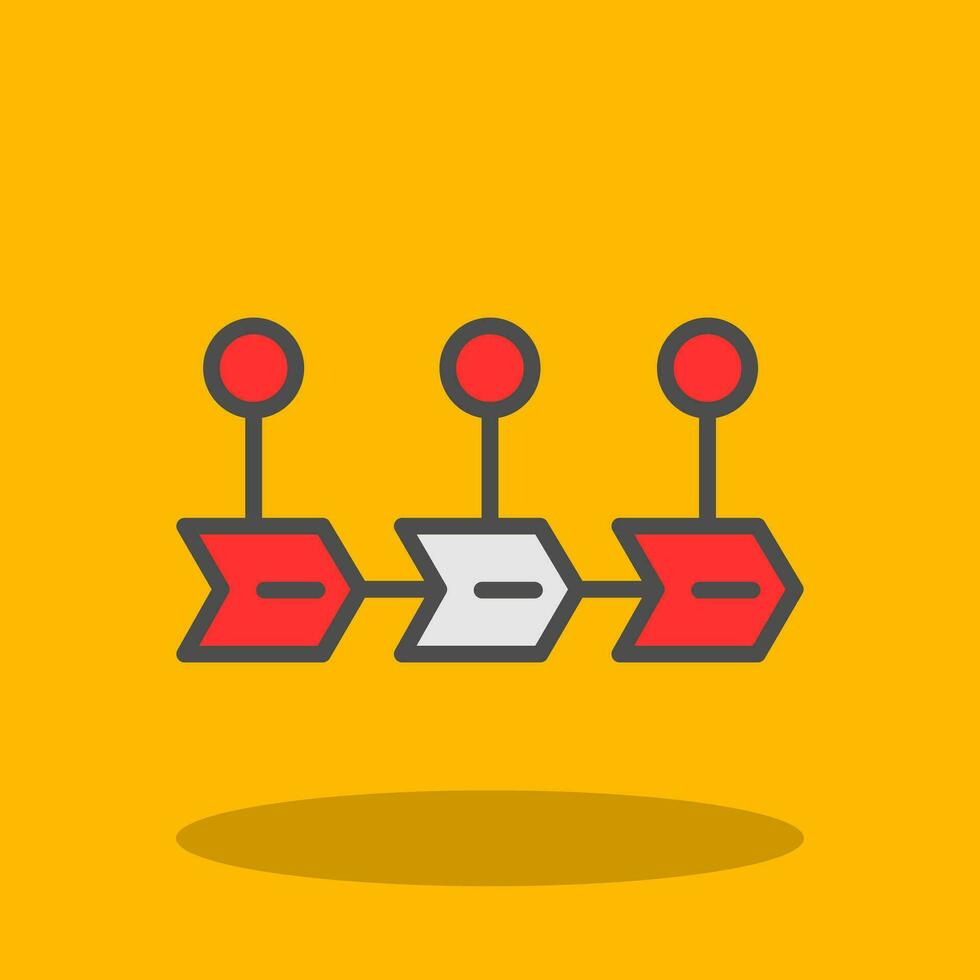 Value Chain Vector Icon Design