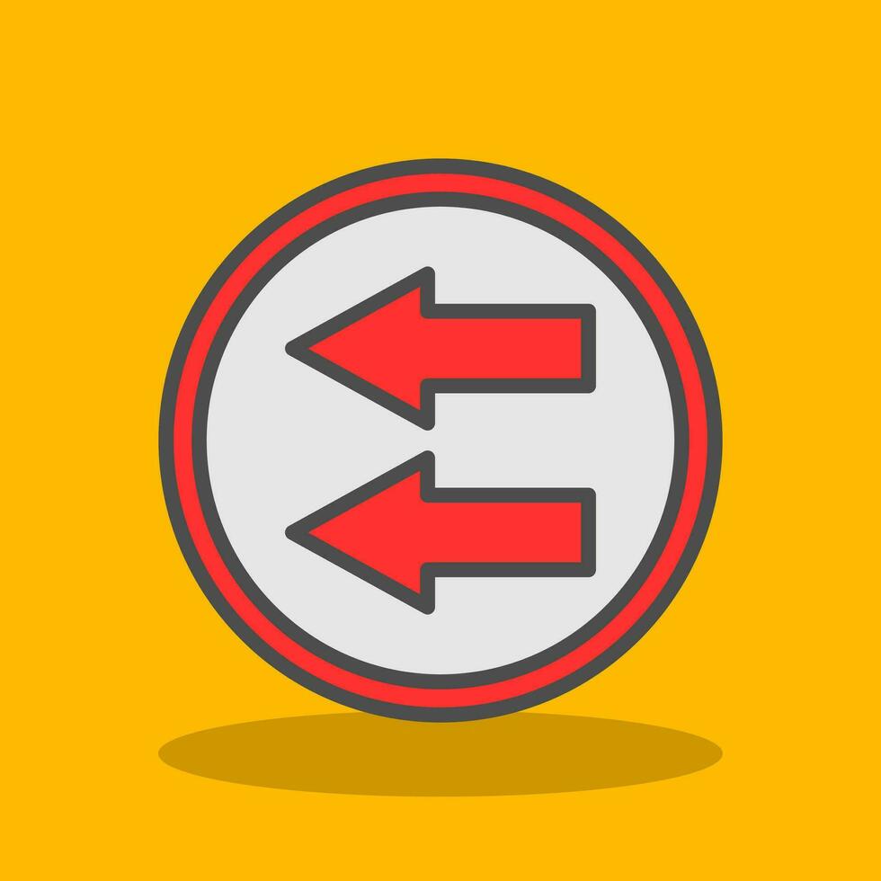 Arrows Couple Vector Icon Design
