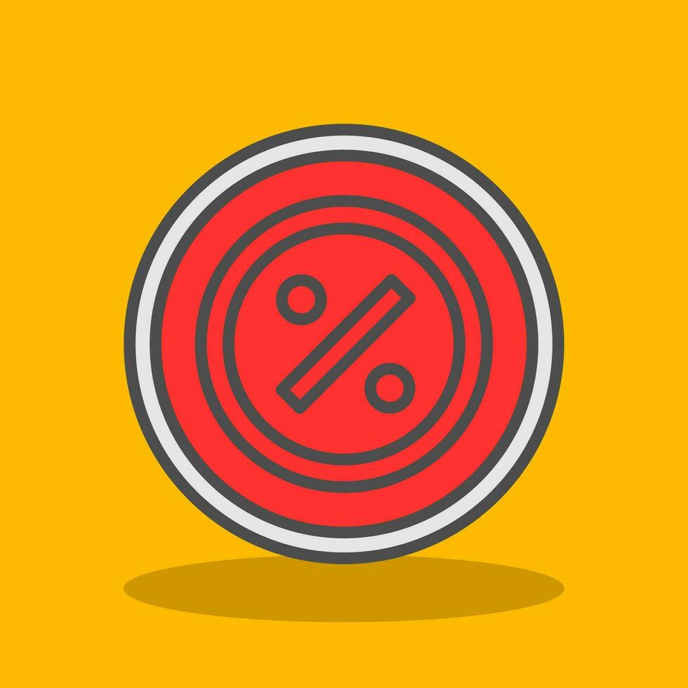 Percentage Vector Icon Design