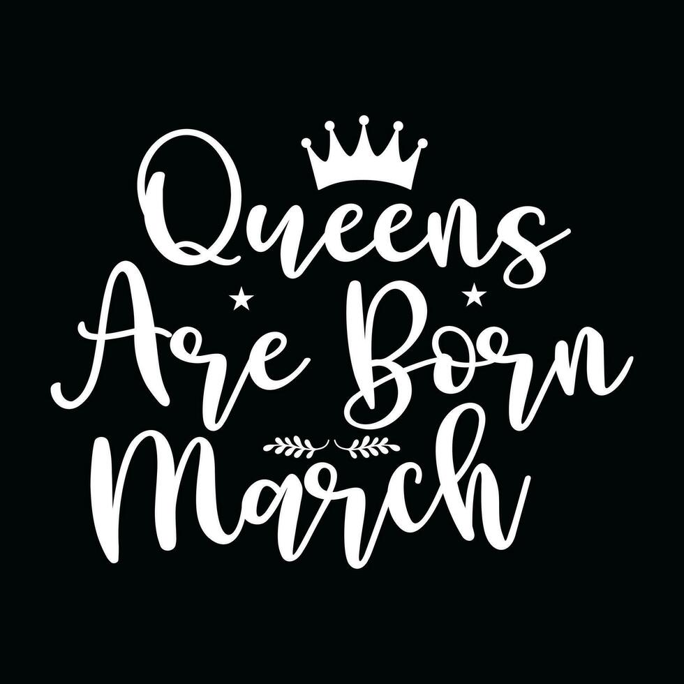 March Birthday  t-shirt design vector