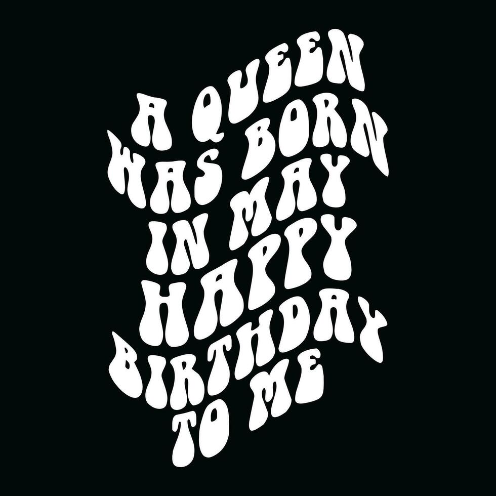 May Birthday  t-shirt design vector