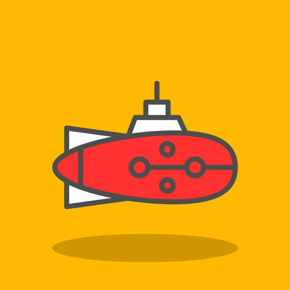 diseño de icono de vector submarino