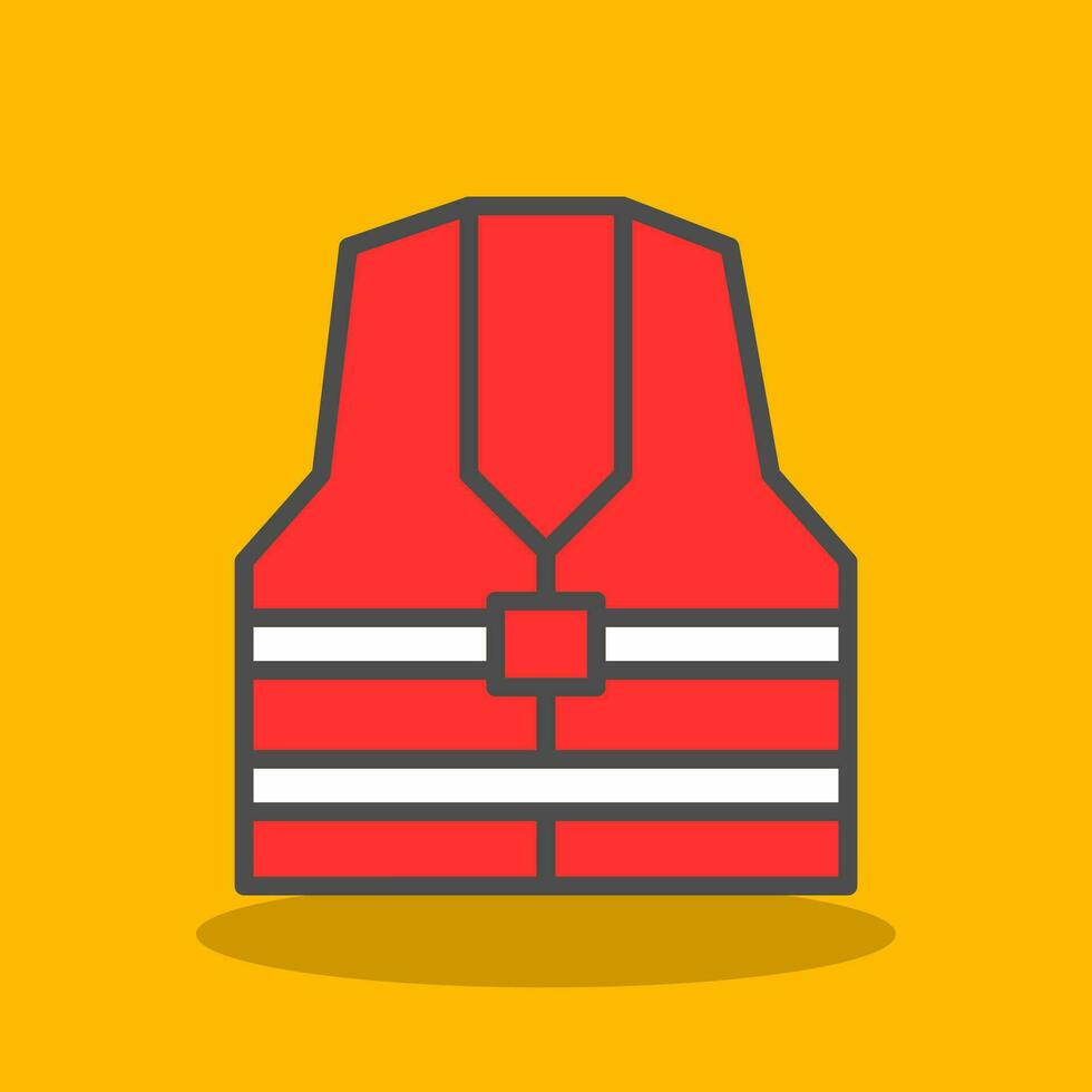 Life Jacket Vector Icon Design