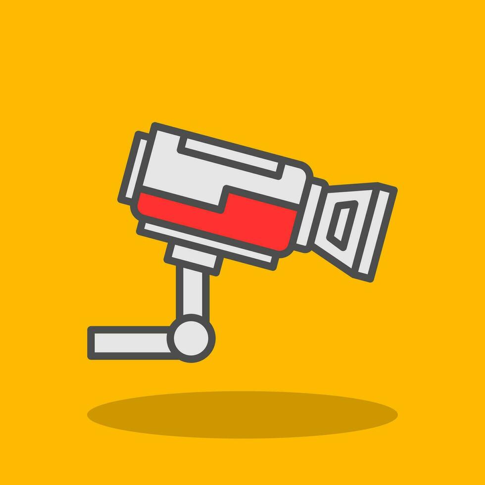 Security Camera Vector Icon Design