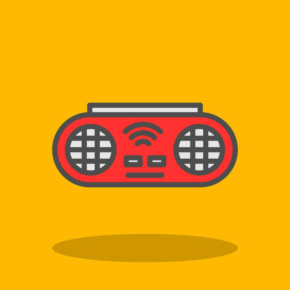 Portable Speaker Vector Icon Design