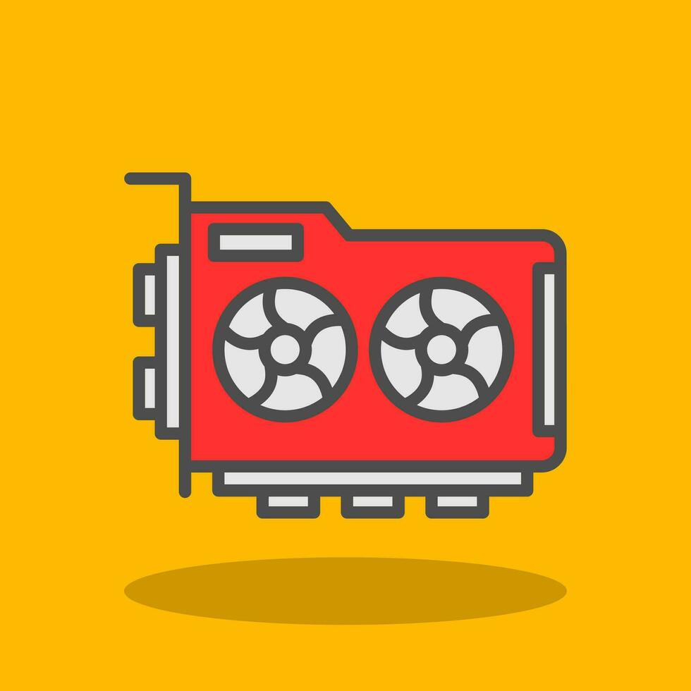 Graphic Card Vector Icon Design