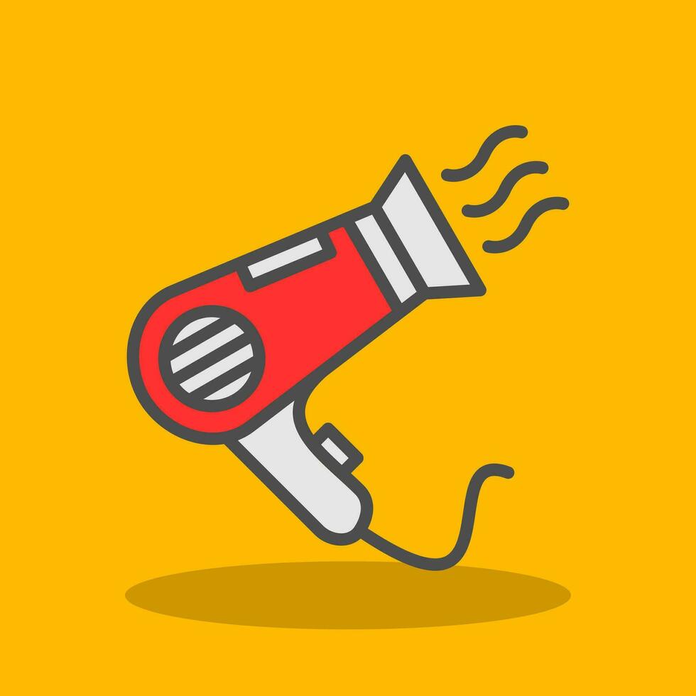 Hairdryer Vector Icon Design