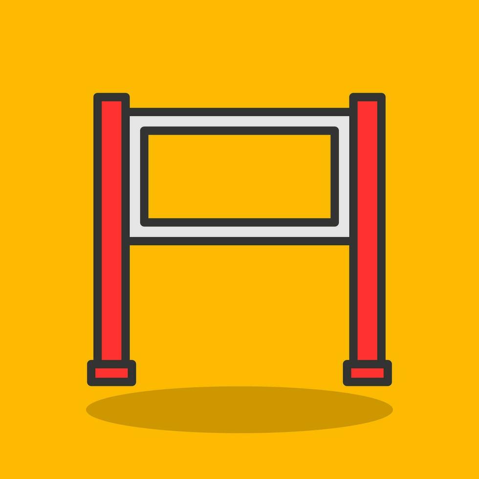 Finish FLag Vector Icon Design