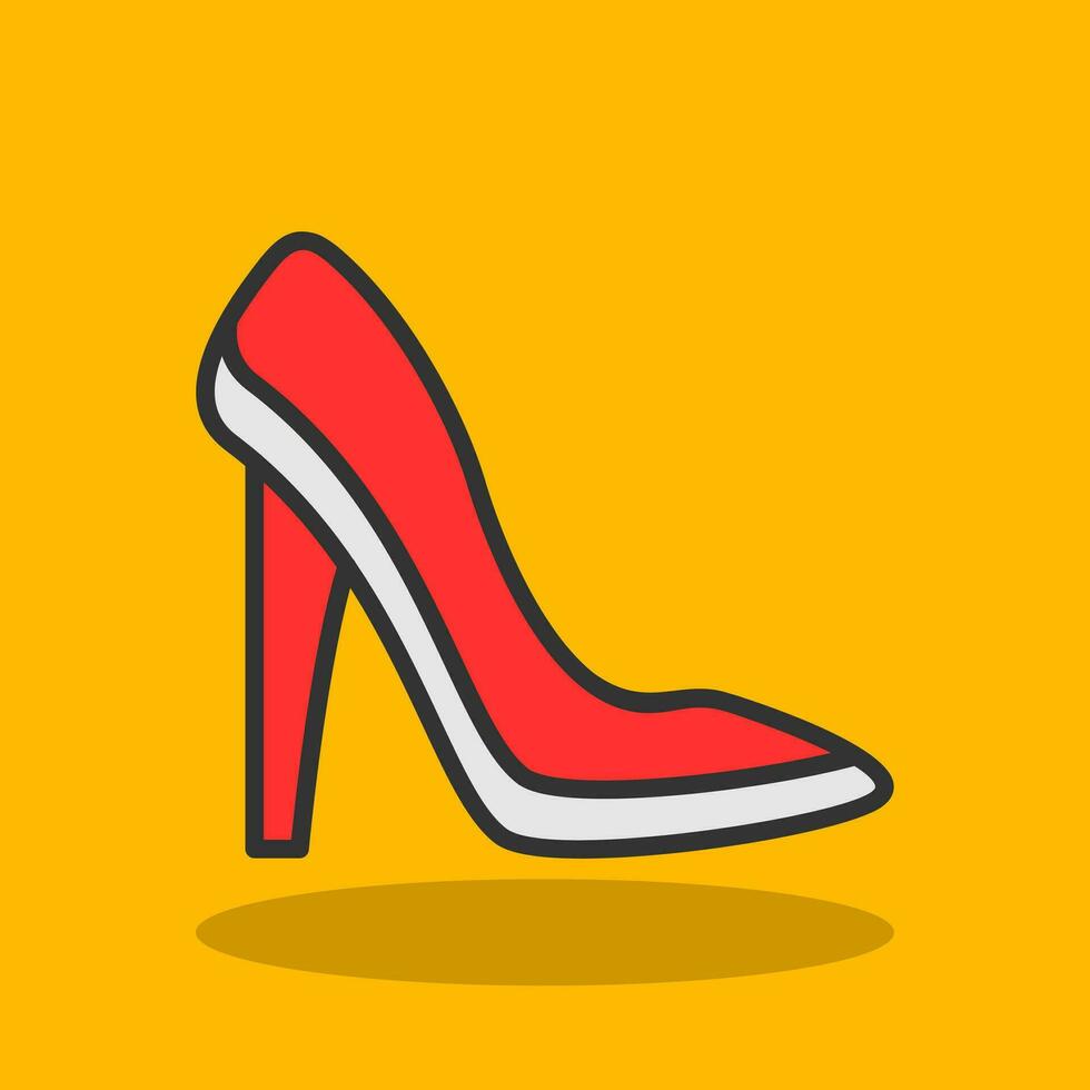 diseño de icono de vector de tacones altos