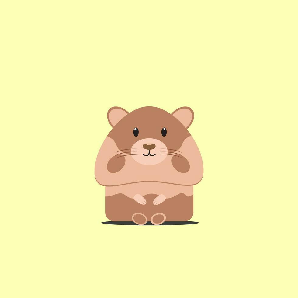 cute hamster vector graphic design