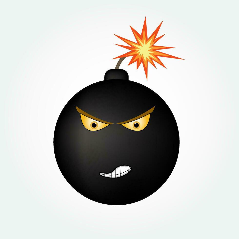 bombing character cartoon illustration vector