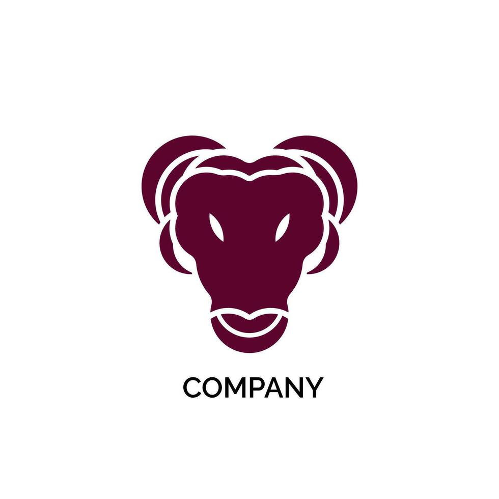 red bull head logo vector