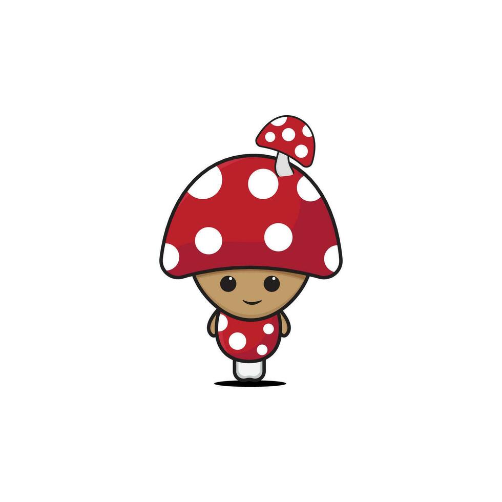 cute mushrooms illustration graphic vector