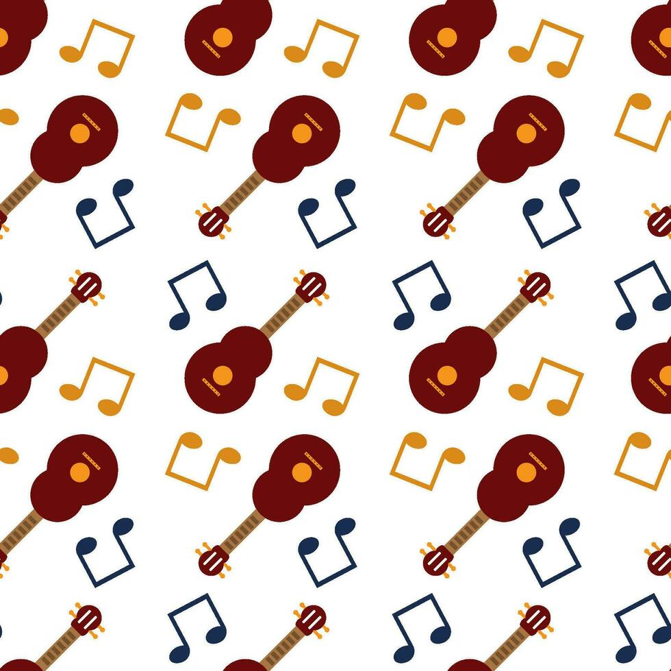 Music Background Seamless Pattern vector