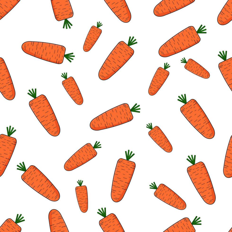 Seamless pattern carrot background 27702828 Vector Art at Vecteezy