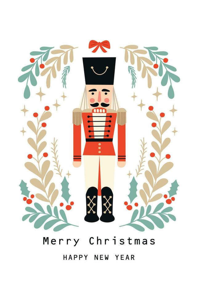 Nutcracker ballet Christmas card. Vector illustration. 27702848 Vector