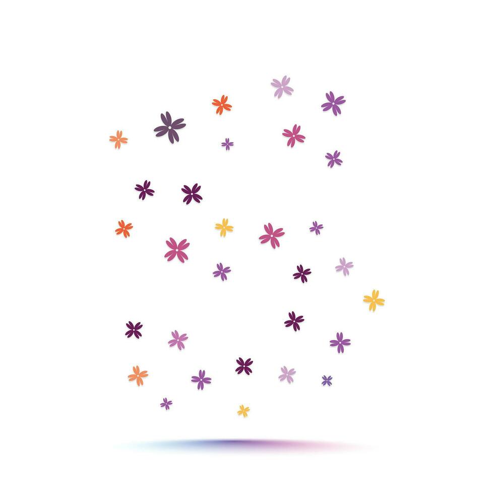 Alphabet concepts elegance letter logo and pattern with colorful confetti flowers vector