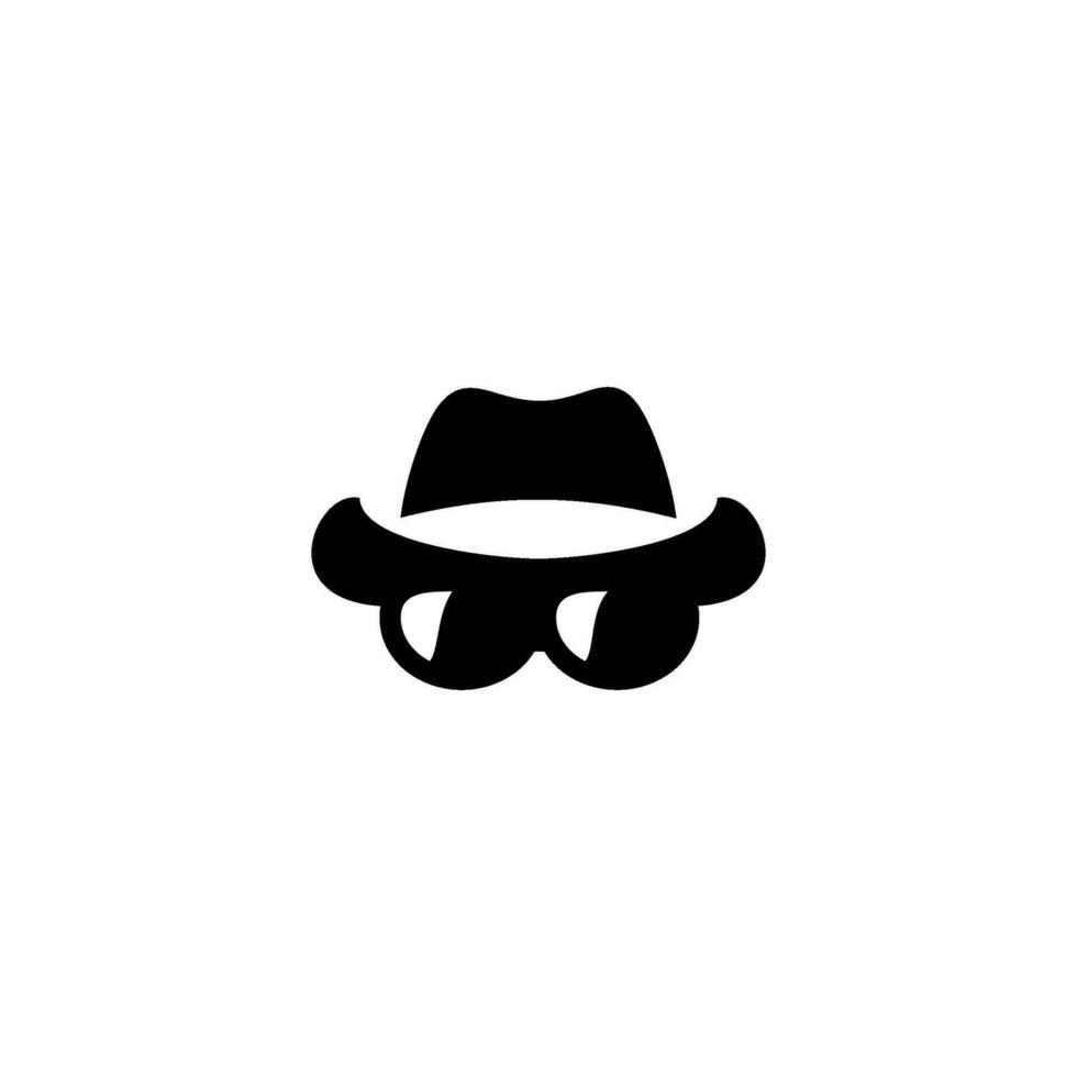 mafia vector flat silhouette on white background