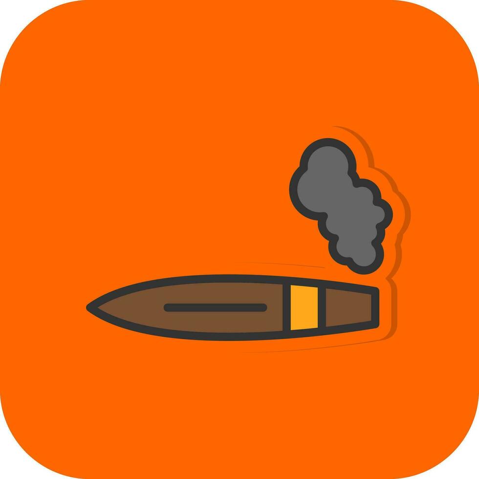 Cigar Vector Icon Design