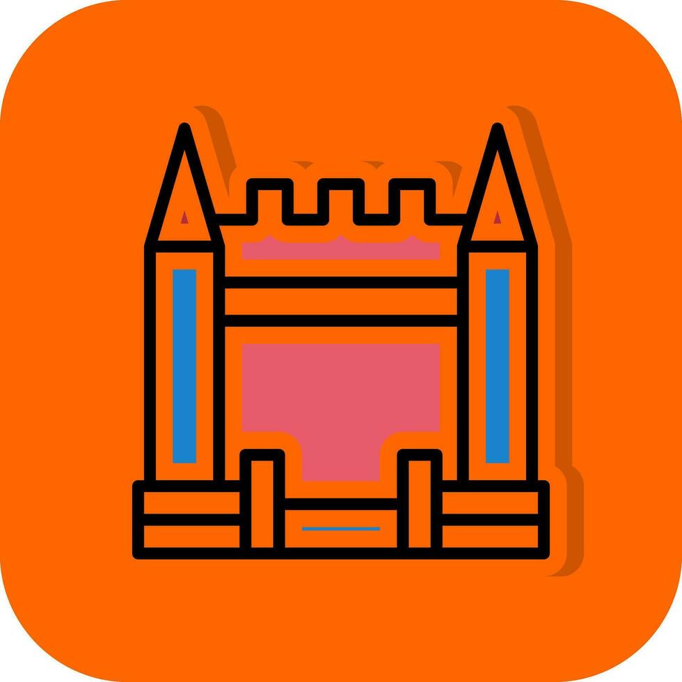 Inflatable Castle Vector Icon Design