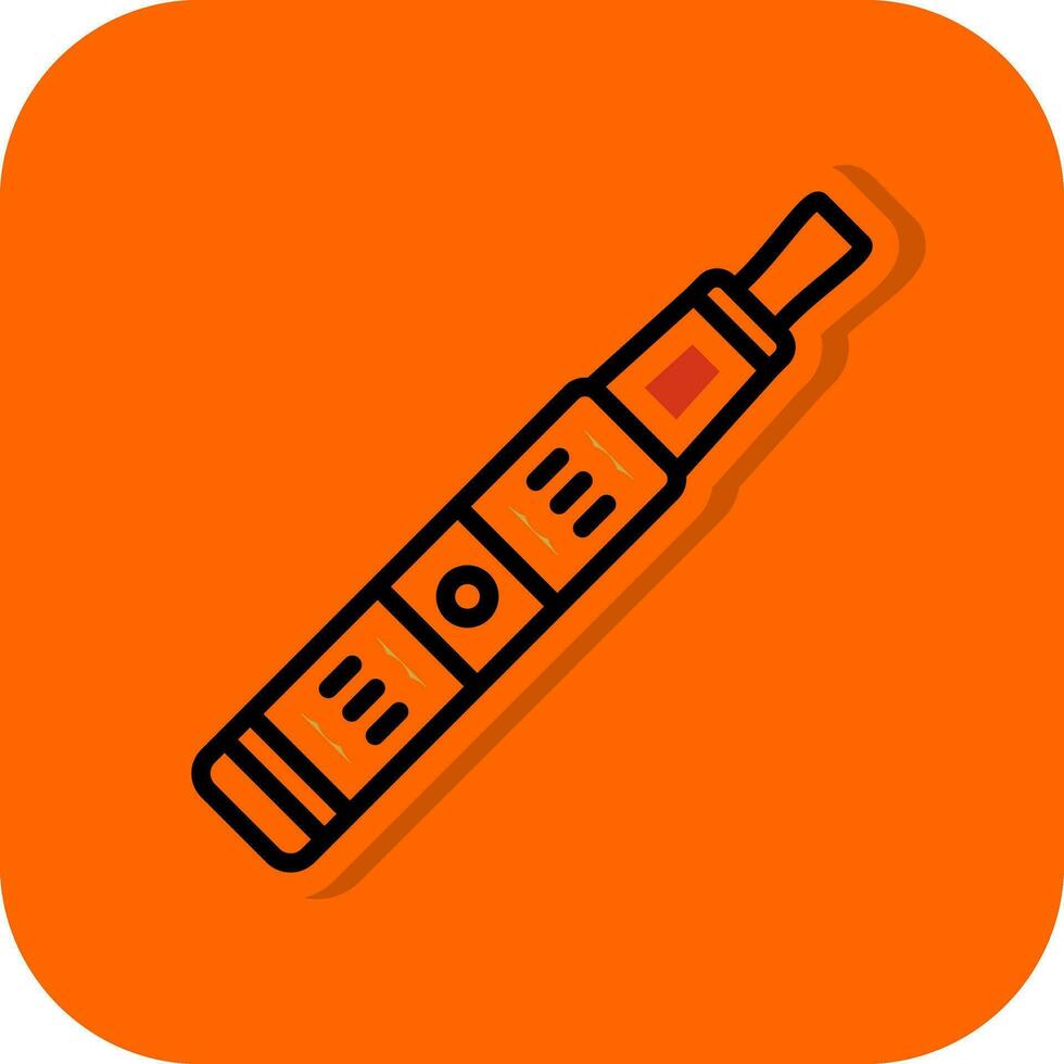 Electronic Cigarette Vector Icon Design