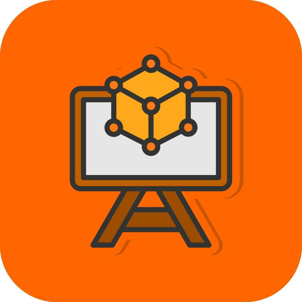 3d Modeling Vector Icon Design