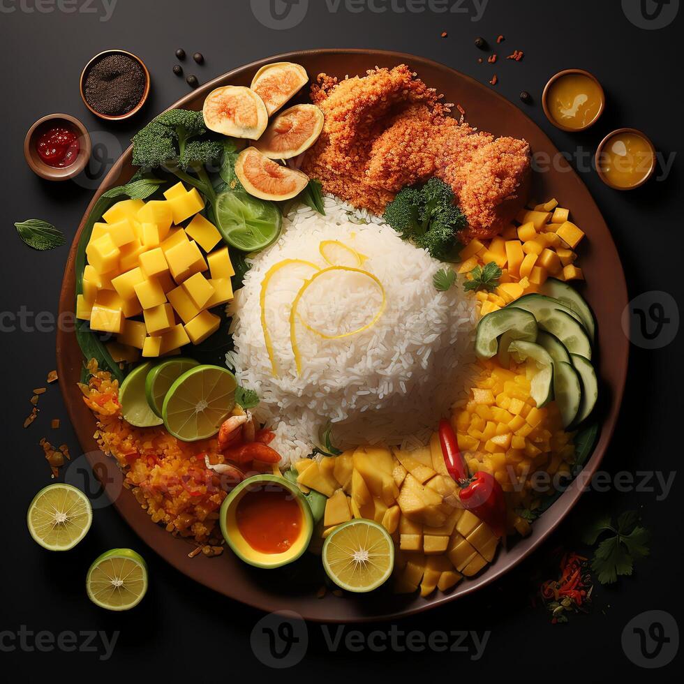 Brazilian food background photo