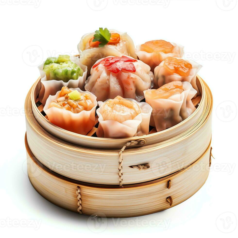 Dimsum product photography white background photo