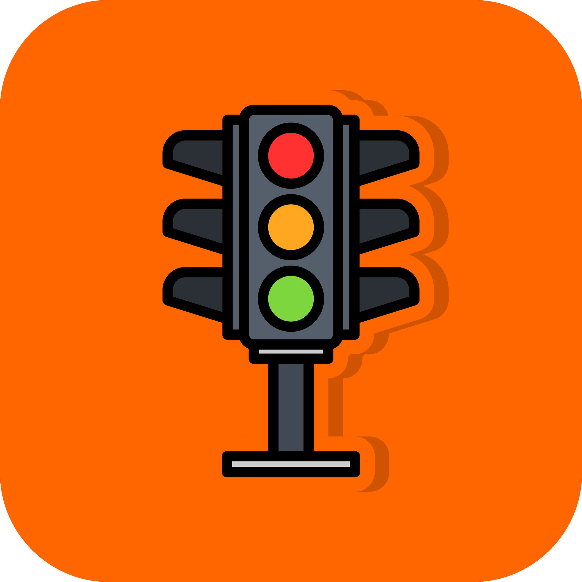 Traffic Lights Vector Icon Design 27703542 Vector Art at Vecteezy