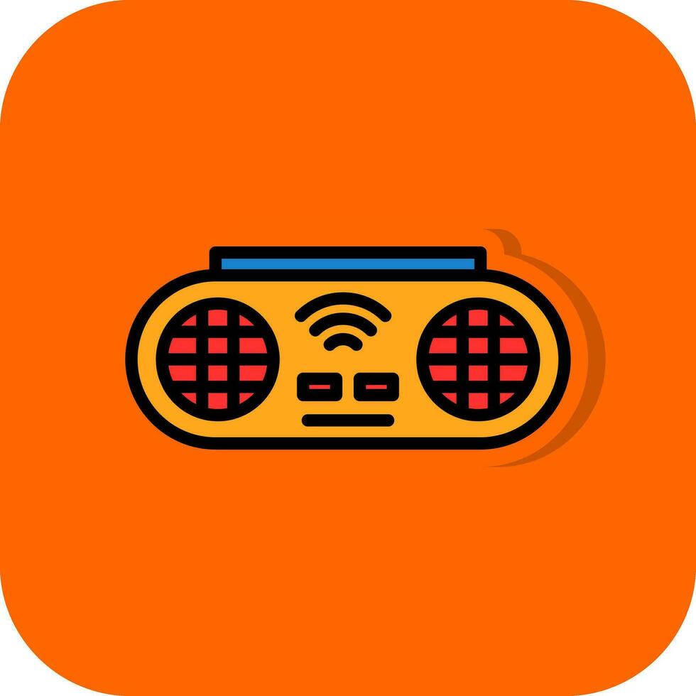 Portable Speaker Vector Icon Design